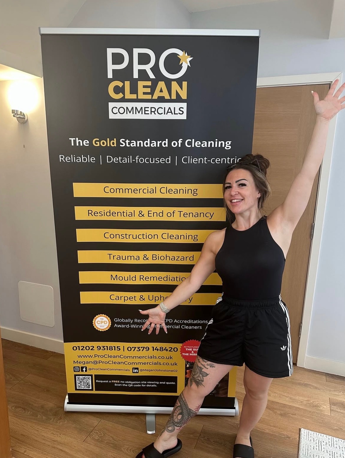 Pro Clean Commercials carrying out commercial cleaning in Westmoors, Dorset